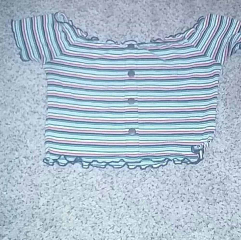 Stripped Crop Top